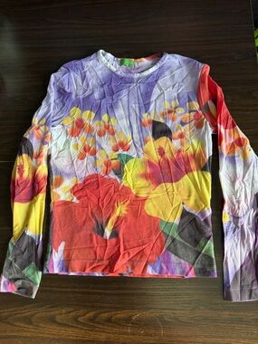 Floral Multi-Color Long Sleeve Tee